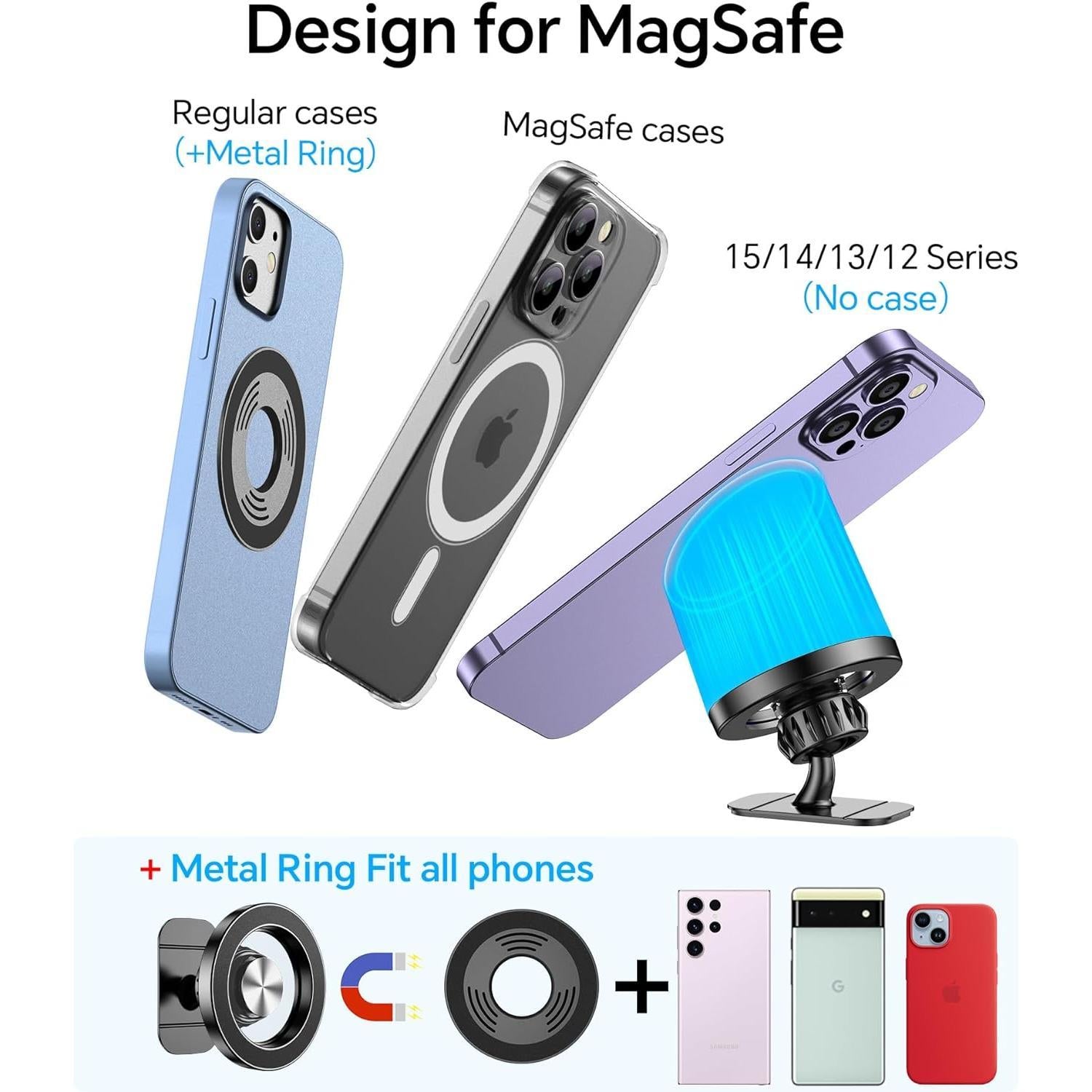 For_Magsafe_Car_Mount【20_Strong_Magnets_】_Mount_Dash【360°_】Phone_Holders_for_Your_Car_Accessories_iPhone_15_14_13_12_Pro_Max_Plus_Max_Metal_Android