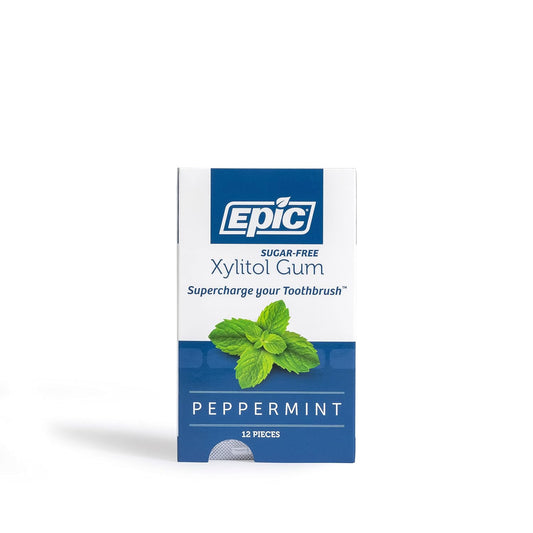 Epic_Xylitol_Chewing_Gum_-_Sugar_Free_&_Aspartame_Free_Chewing_Gum_Sweetened_w/Xylitol_for_Dry_Mouth_&_Gum_Health_(Peppermint,_12-Piece_Pack,_12_Packs)