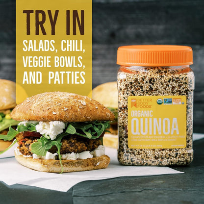 BetterBody_Foods_Organic_Quinoa,_Vegan,_Gluten_Free,_Low_Glycemic_Rice_Replacement,_24_ounce