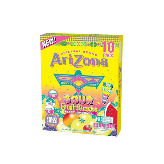AriZona_Lemonade_Fruit_Snacks,_Sour_Lemonade/_Green_Tea/_Mixed_Fruit_-_0.9_oz,_10_count_Box