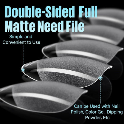 TOMICCA_Short_Almond_Nail_Tips,_240Pcs_Half_Matte_Soft_Gel_Nail_Tips,_12_Sizes_Acrylic_Pre-Shaped_Nails,_Full_Cover_False_Nails_for_Extension_Nail