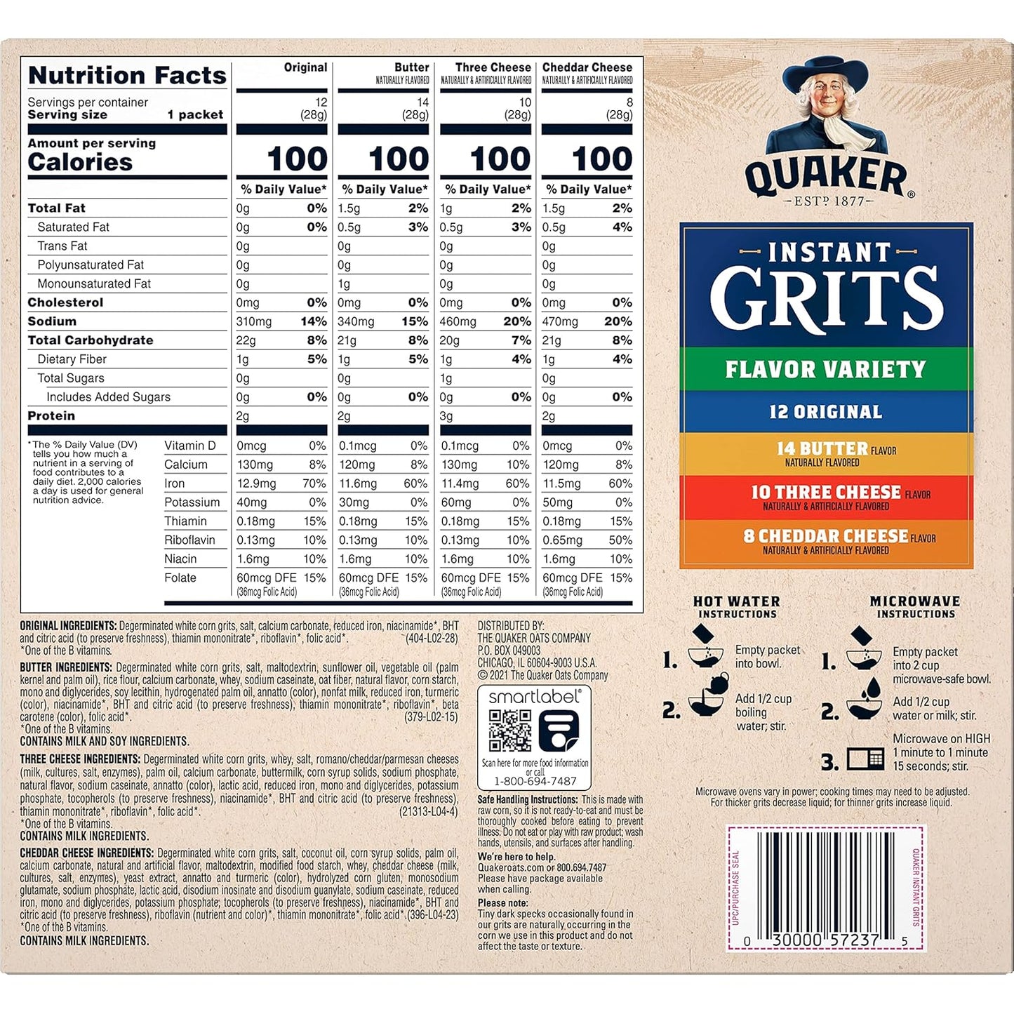 Quaker_Instant_Grits_44_Count_0.98oz_Packets_-_4_Flavor_Variety_Pack_-_Muesli_Breakfast_Product
