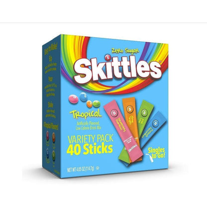 (_Variety_of_Flavors)_Skittles_Singles_To_Go_Tropical_Flavors_Variety_Pack,_Powdered_Drink_Mix,_40_Count