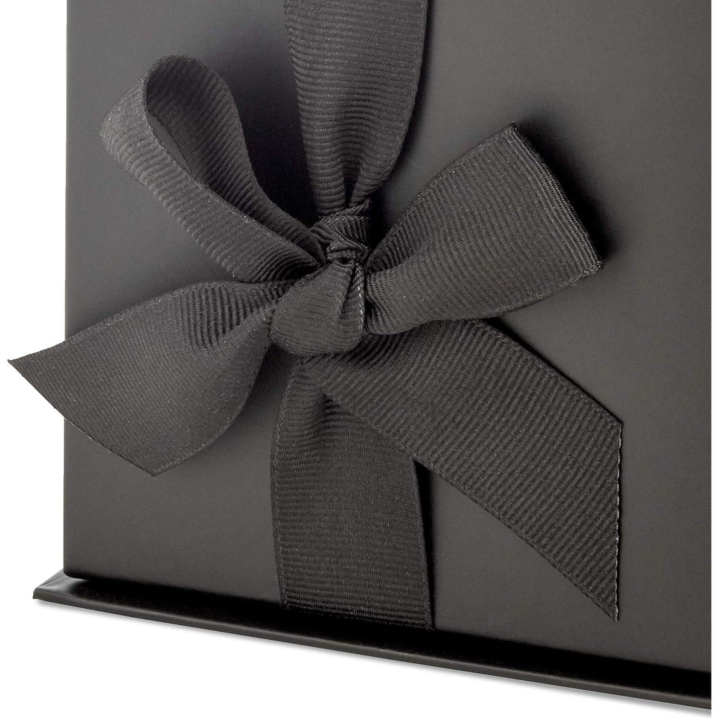 Hallmark_Small_Gift_Box_with_Bow_and_Shredded_Paper_Fill_(Black_4_inch_Gift_Box)_for_Weddings,_Graduations,_Birthdays,_Father's_Day,_Groomsmen_Gifts,_All_Occasion
