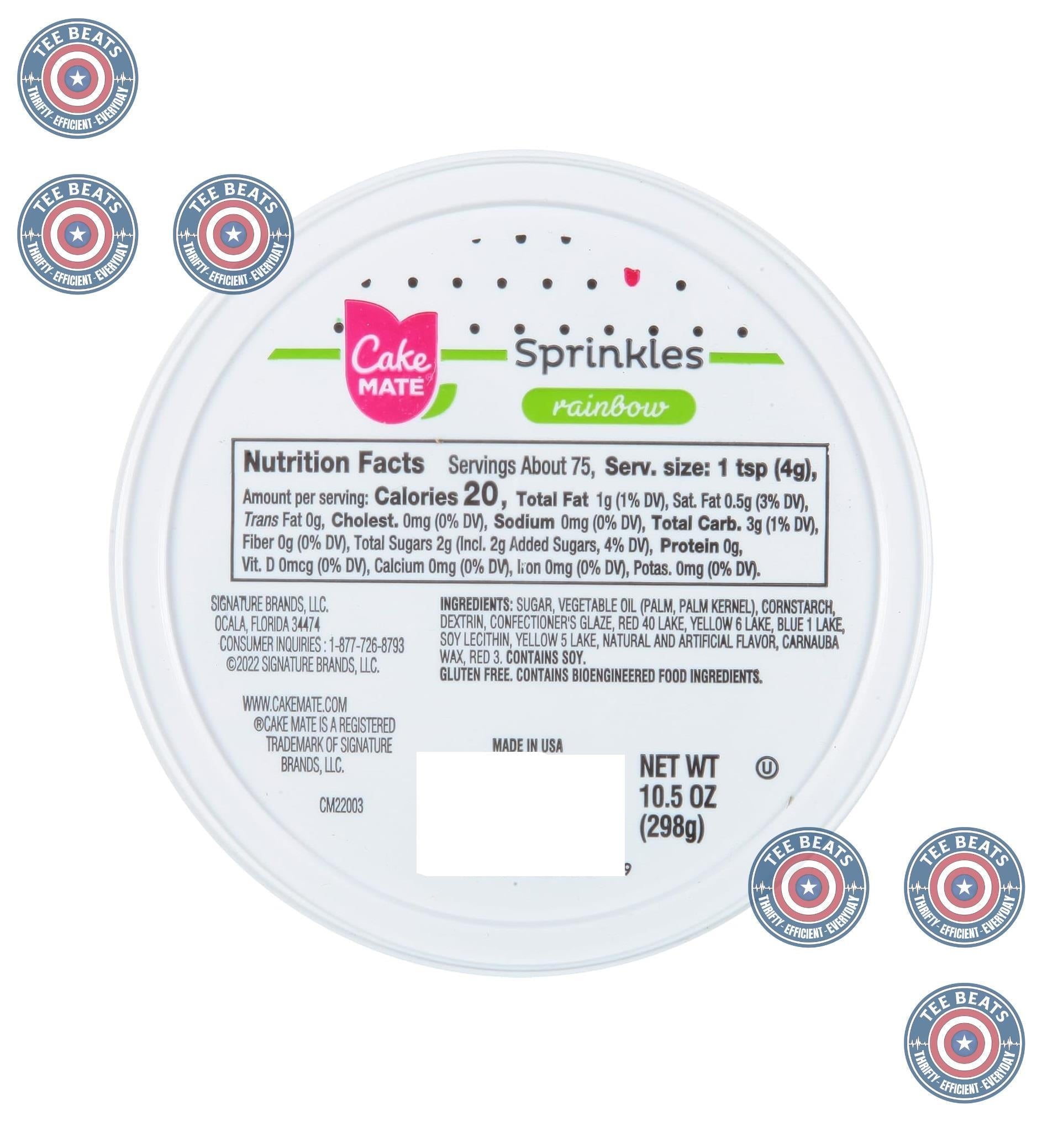 Cake_Mate_Rainbow_Sprinkles_with_resealable_lid_-_Delicious_Dessert_Sprinkles_for_Ice_Cream,_Cookies,_Baked_Goods,_Donuts_10.5_oz_Tub_(Rainbow_Jimmies)