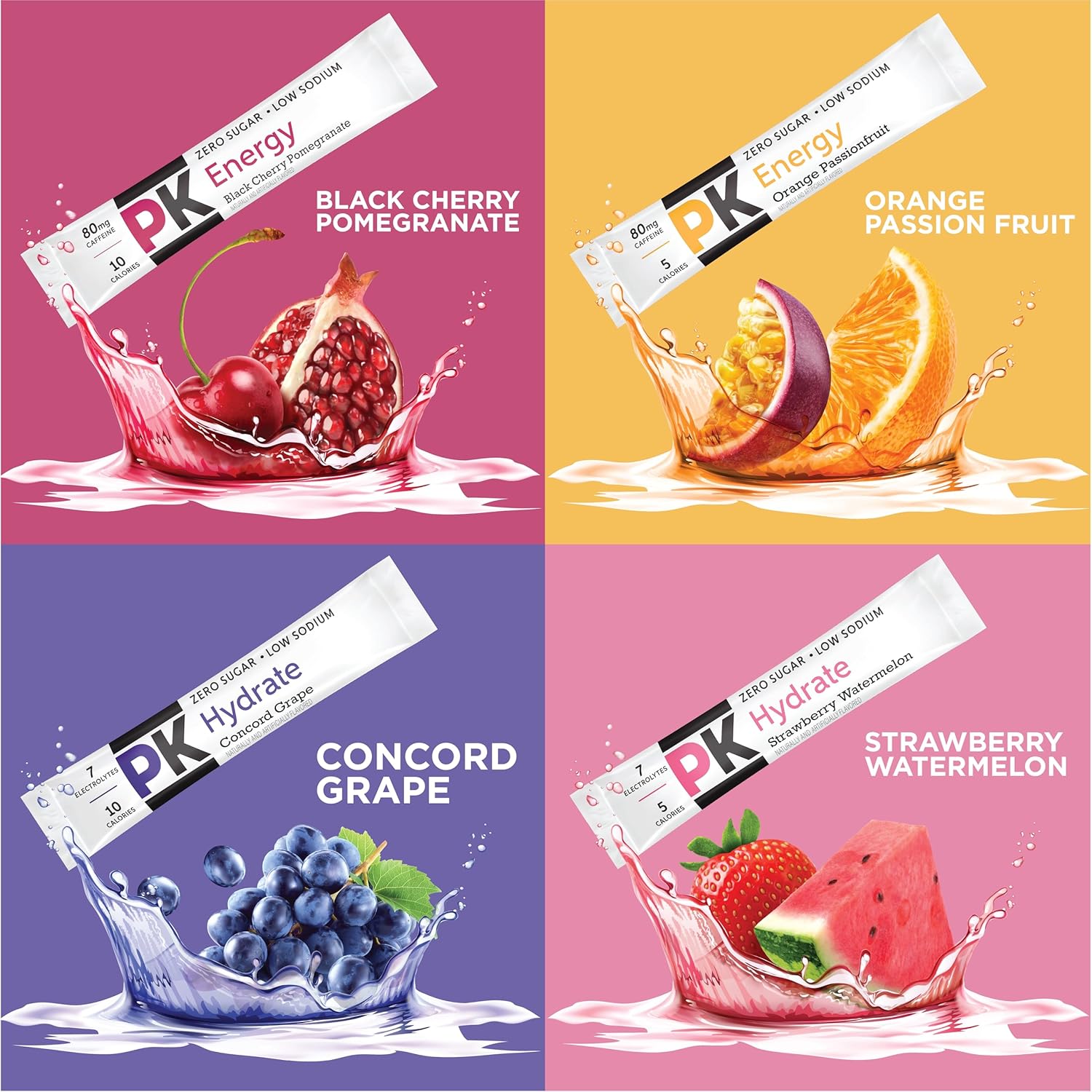 PURE_KICK_Energy_and_Hydrate_Singles_To_Go_Drink_Mix_Variety_Pack,_Black_cherry_Pomegranate,_Orange_Passion_Fruit
