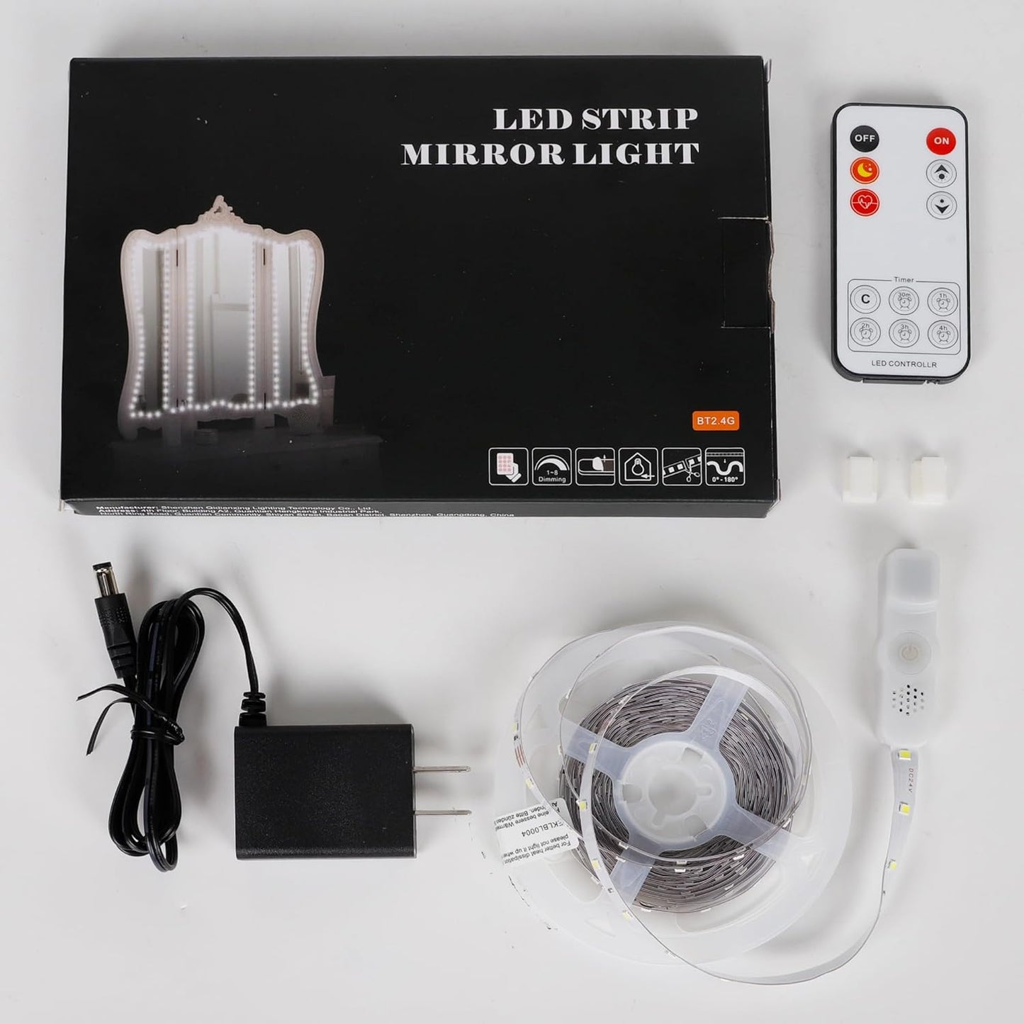 ViLSOM_Led_Vanity_Mirror_Lights_Kit,_13ft/4M_240_LEDs_Make-up_Vanity_Mirror_Light_for_Vanity_Makeup_Table_Set_with_Dimmer_and_Power_Supply,_Mirror_not_Included