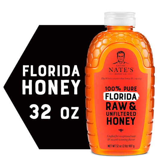 Nate's_Florida_100%_Pure,_Raw_&_Unfiltered_Honey_-_32_oz._Squeeze_Bottle_-_All-natural_Sweetener_(Pack_of_1)