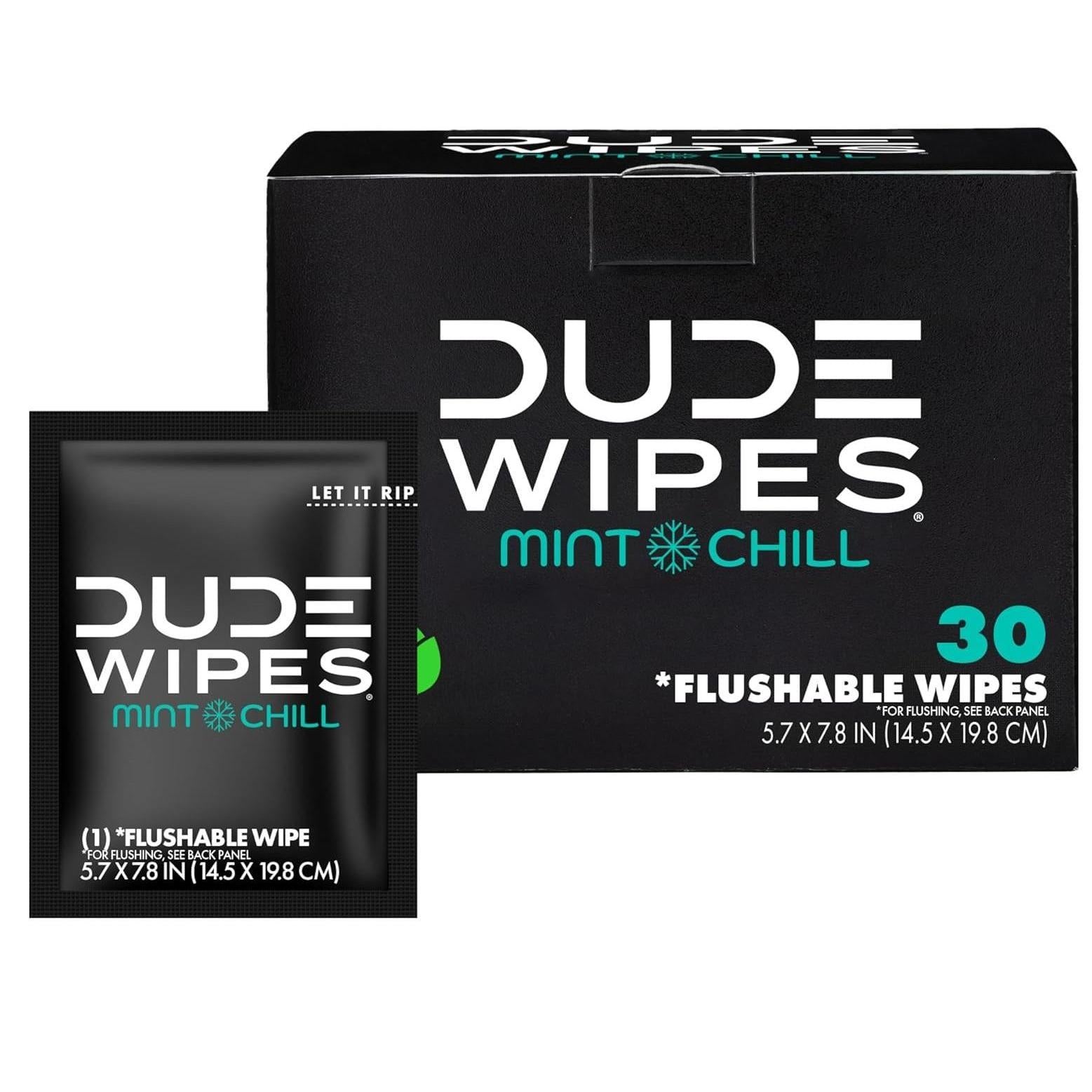 On-The-Go_Flushable_Wipes_-_1_Pack,_30_Wipes_-_Mint_Chill_Extra-Large_Individually_Wrapped_Adult_Wet_Wipes__-_Septic_and_Sewer_Safe