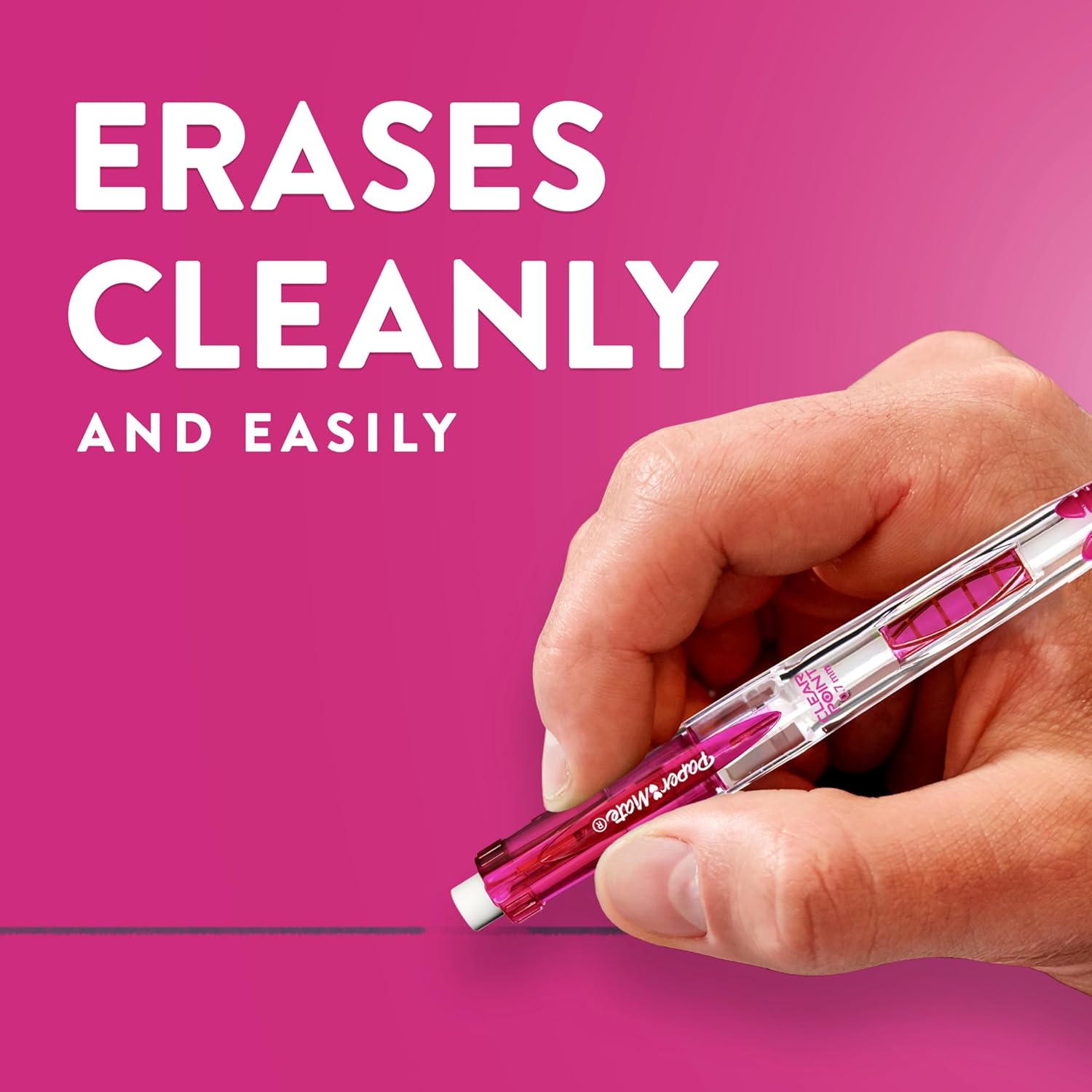 Paper_Mate_Clearpoint_Mechanical_Pencils_0.7mm_HB_#2_Pencils_Lead_6_Count_Assorted_Barrel_Colors_Soft_Grip_Design