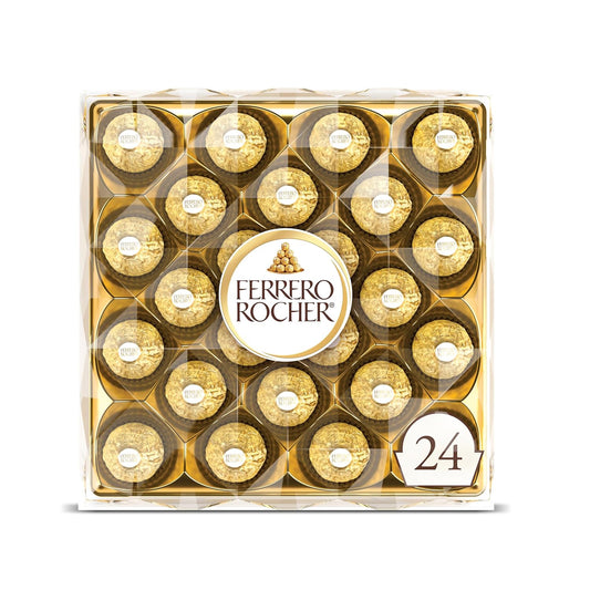 Ferrero_Rocher,_24_Count,_Gourmet_Milk_Chocolate_Hazelnut,_Chocolate_Gift_Box,_Individually_Wrapped,_10.6_oz