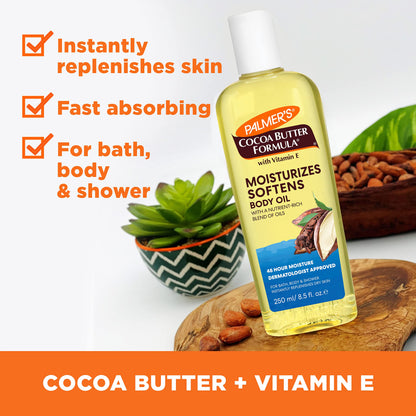 Palmer's_Cocoa_Butter_Moisturizing_Body_Oil_with_Vitamin_E,_Radiant_Looking_Glow_and_Skin_Hydration,_Instant_Absorption,_Bath,_Body_and_Shower,_8.5_Ounces