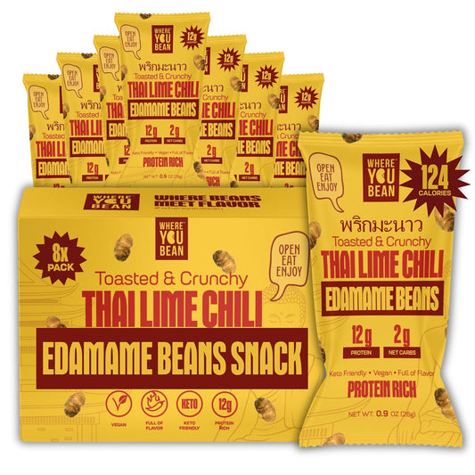 Where_You_Bean_Edamame_Beans_Snack_(Thai_Lime_Chili)_-_Crunchy_and_Dry_Roasted_High_Protein_Snacks,_Keto_Vegan_Healthy_Snacks_for_Adults_&_Low_Carb_Asian_0.9_oz_(Pack_of_8)