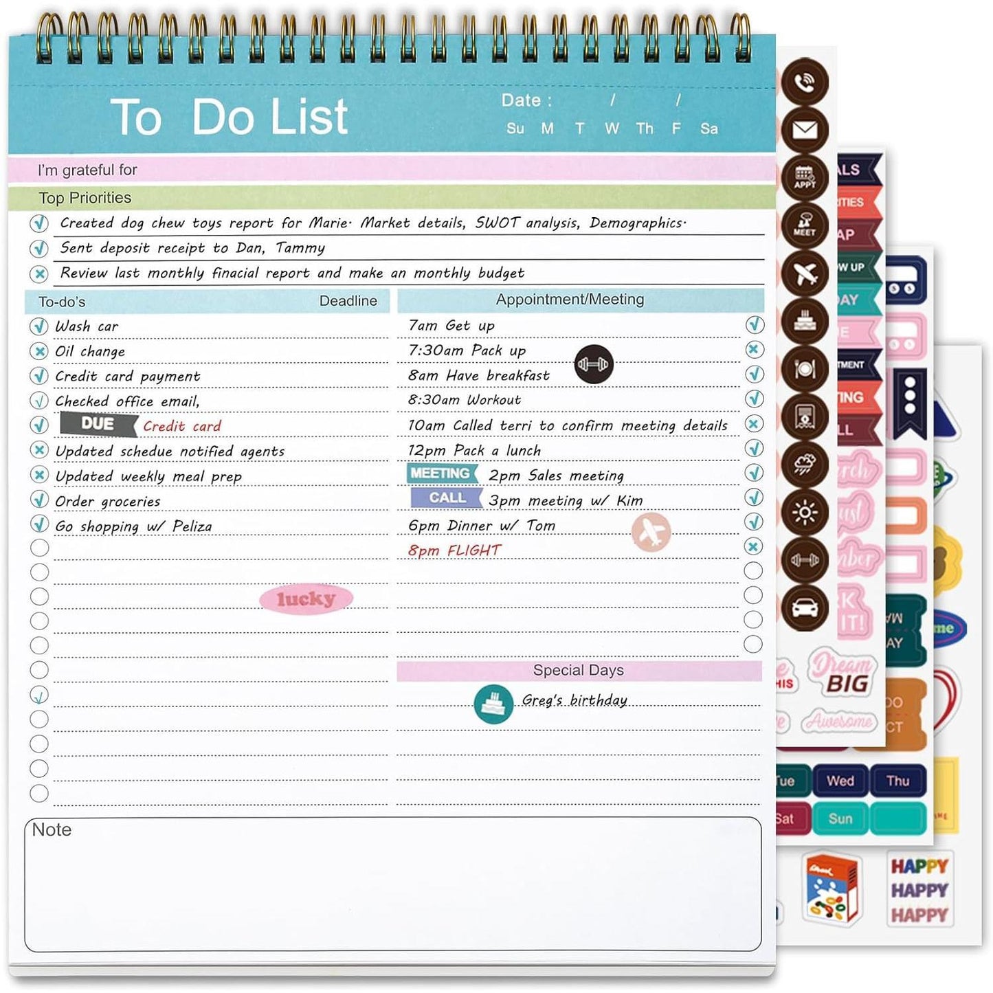 To_Do_List_Notepad,_Spiral_Bound_Undated_Daily_Planner,_52_Sheets_Tear_Off_Task_Planning_Pad_with_Checklist,_For_Work_Office_Home