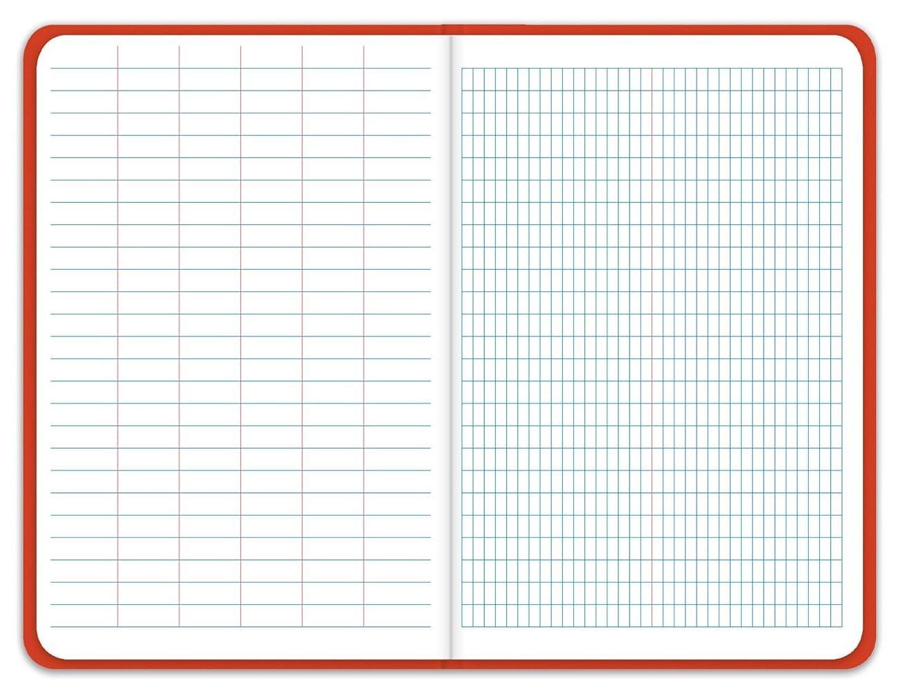Elan_Publishing_Company_E64-8x4_Field_Surveying_Book_4_⅝_x_7_¼,_Bright_Orange_Cover
