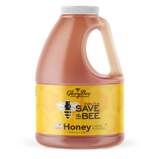 GloryBee,_Pure_Clover_Blend_Honey,_100%_US_Grade_A_Honey,_5lb