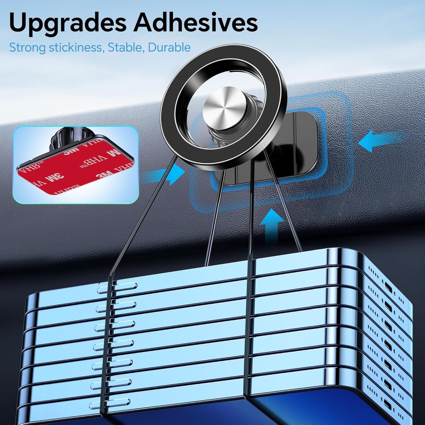 For_Magsafe_Car_Mount【20_Strong_Magnets_】_Mount_Dash【360°_】Phone_Holders_for_Your_Car_Accessories_iPhone_15_14_13_12_Pro_Max_Plus_Max_Metal_Android