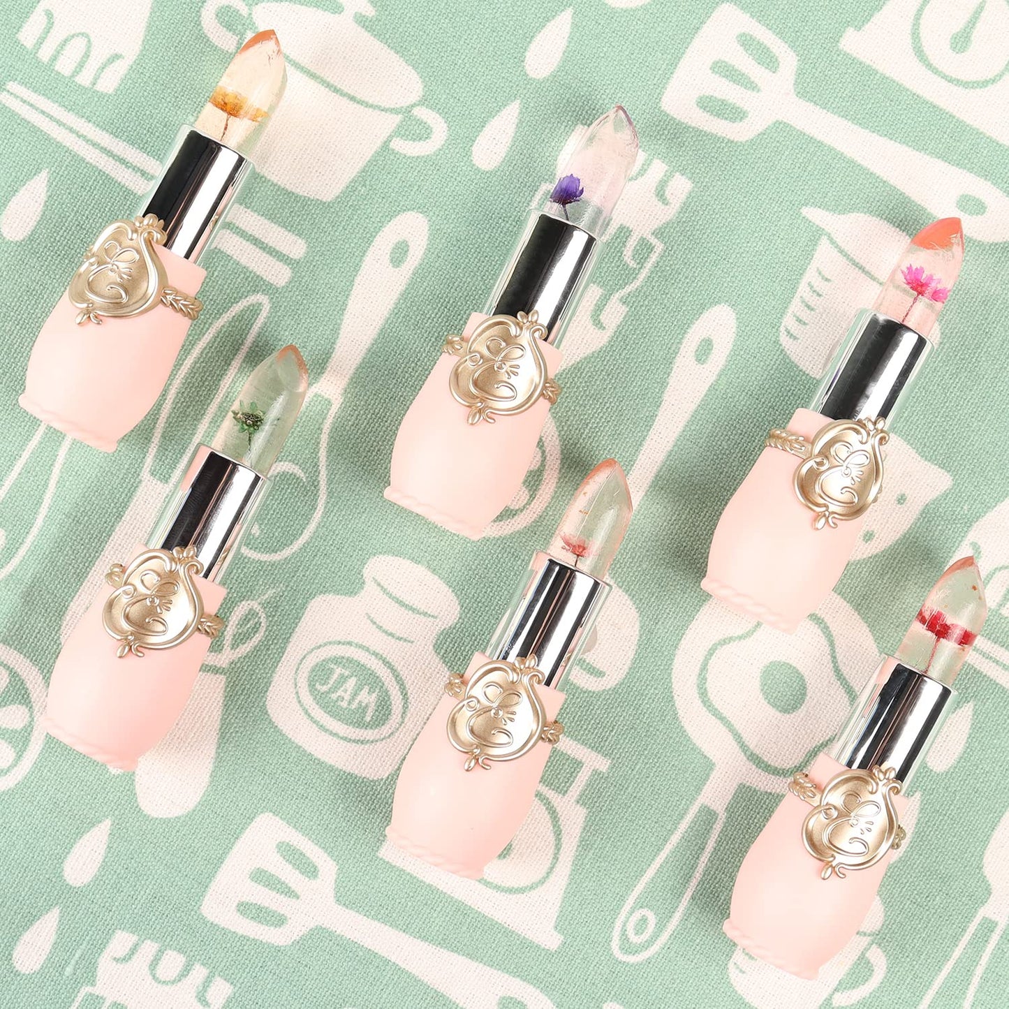 Pack_of_6_Crystal_Flower_Jelly_Lipstick,_FirstFly_Long_Lasting_Nutritious_Lip_Balm_Lips_Moisturizer_Magic_Temperature_Color_Change_Lip_Gloss_(Pink)_Makeup_Moisturizing_Waterproof_Cocoa_Jojoba_Nourishing_Vitamins_Hydrate_Moisture