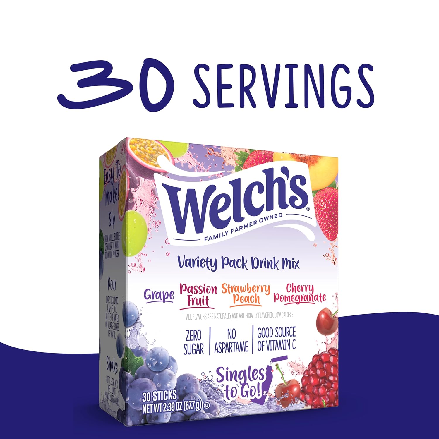 Singles_To_Go_Variety_Pack,_Watertok_Powdered_Drink_Mix,_Includes_4_Flavors,_Grape,_Passion_fruit,_Strawberry_Peach,_Cherry_Pomegranate,_1_Box_(30_Servings)