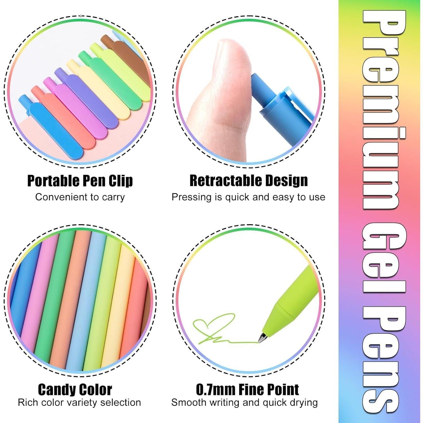 Gel_Pens_12_Retractable_Quick_Dry_Ink_Pens_Fine_Point_0.7mm,_Smoooth_Writing_Pens_Multicolor_for_Journaling,_Drawing,_Doodling,_and_Note_Taking,_Multicolor,_12-Count