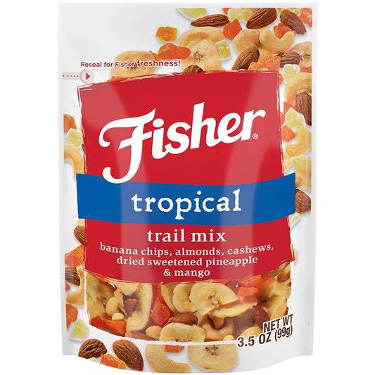 Snack_Tropical_Trail_Mix,_3.5_Ounces,_Banana/Chocolate_Chips,_Almonds,_Cashews,_Dried_Sweetened_Pineapple_and_Mango