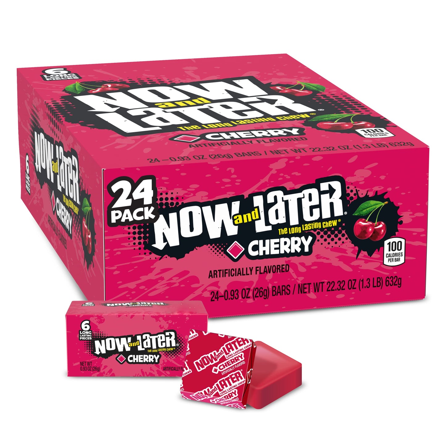 Now_&_Later_Candy,_Cherry_Flavor,_0.93_Ounce_Bars_(Pack_of_24)