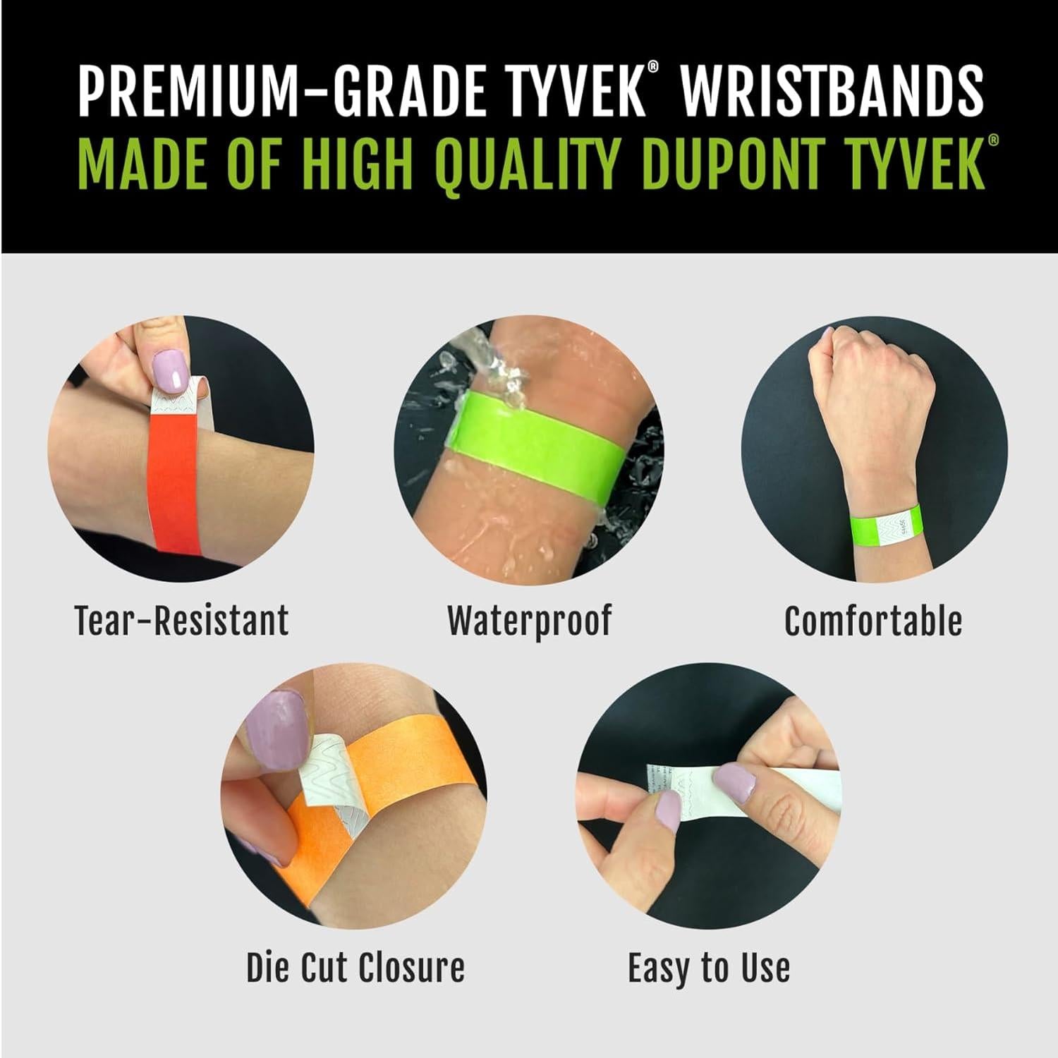 500_WristCo_Tyvek_Wristbands_for_Events_–_500_Count,_5-Color_Variety_Pack_–_Tamper-Proof_Design_Prevents_Reuse_–_Premium-Grade_Bracelets_for_Hospital_&_Medical_ID,_Party,_VIP_Identification