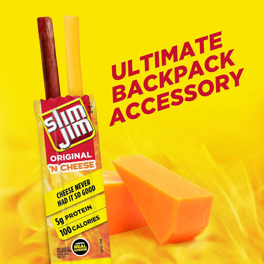 Slim_Jim_Beef_'N_Cheese_Smoked_Meat_Sticks,_Original_Flavor,_5g_Protein_Per_Serving,_Snack_Size,_0.9_oz._(10_Count)