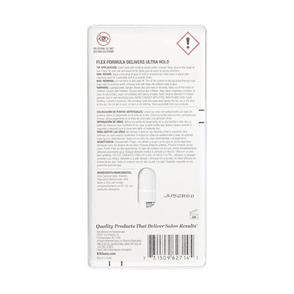 KISS_PowerFlex_Precision_Nail_Glue_-_Fast_Drying_Adhesive_for_Glue-On_Nails_&_Repairs_with_Precision_Tip_Nozzle,_Ideal_for_Tips_&_Wraps,_Net_Wt._0.10_oz_(3g)_Manicure_Nail_Art_Nail_Care_Nail_Polish_Polish_Cutics_Cosmetic_Salon
