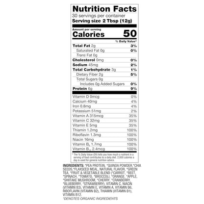 BetterBody_Foods_Organic_Superfood_Powder_with_Protein,_Vitamins_C,_E,_and_B12_(12.7_oz.)_Healthcare_Dietary