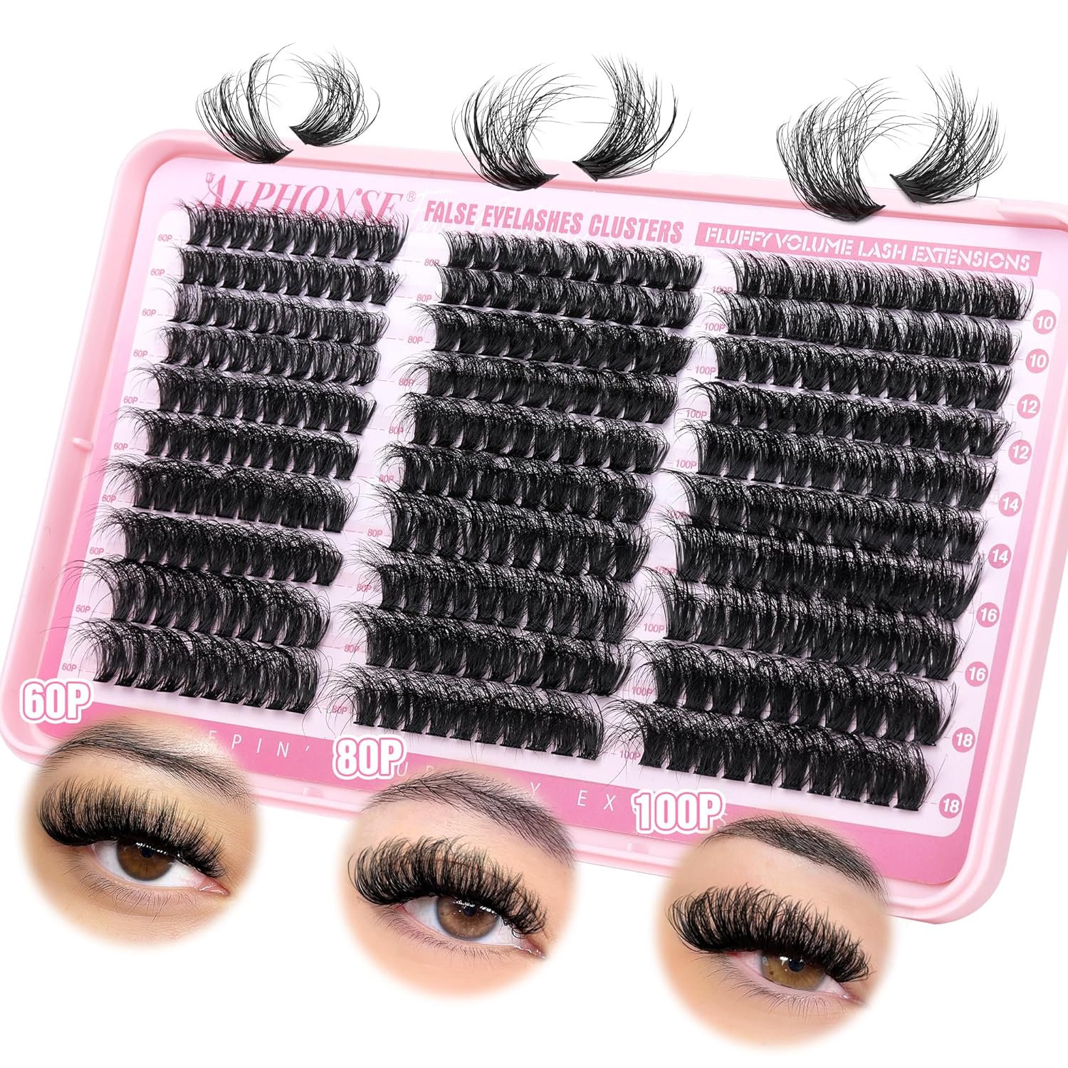 Fluffy_Lash_Clusters_Thick_Volume_Lash_Extension_10-18mm_Cluster_Eyelash_Extensions_DIY_Individual_Lashes_Wispy_at_Home_Pestañas_Pelo_a_Pelo_by_ALPHONSE_(60D+80D+100D,_300pcs)_Makeup_Cosmetic_Eyelashes_Extensions