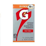 Gatorade Thirst Quencher Powder 1.23oz Packets Lemon-Lime 10-Pack Instant Hydration for Athletes 20oz Per Pack 130 Calories