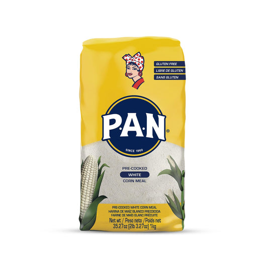 P.A.N._White_Corn_Meal_–_Pre-cooked_Gluten_Free_and_Kosher_Flour_for_Arepas_(2.2_lb/Pack_of_1)_Soft_Traditional