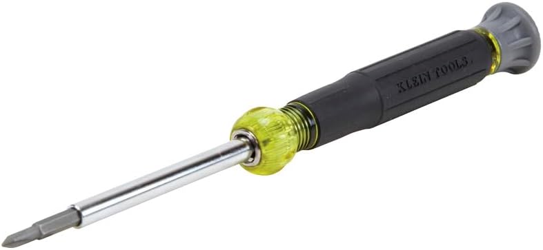 Klein_Tools_32581_4-in-1_Electronics_Screwdriver_Set_with_2_Slotted,_2_Phillips_Precision_Machined_Bits,_Ideal_for_Terminal_Blocks
