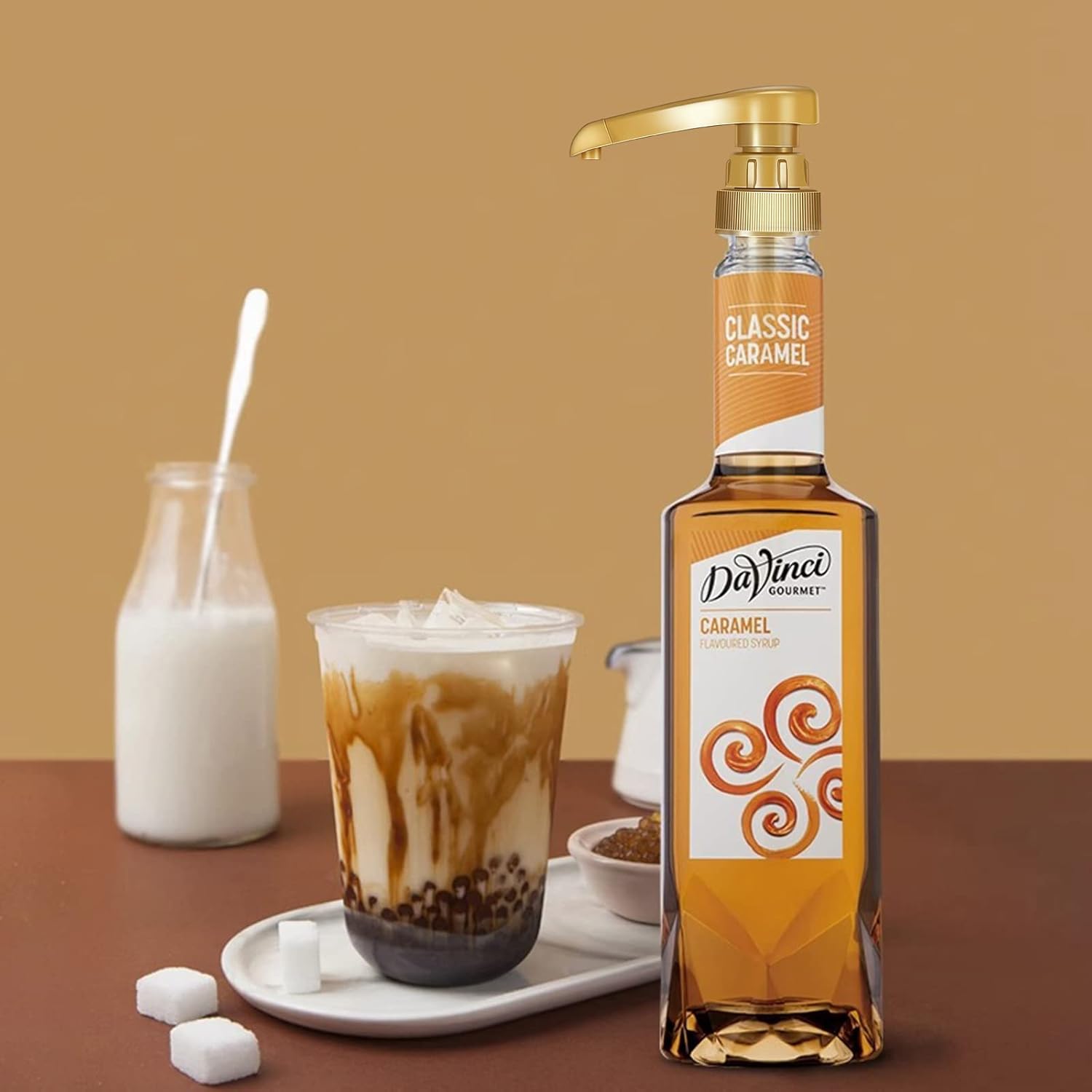 VOISEN_Coffee_Syrup_Pumps_6_Pack_Gold_Torani_Syrup_Pumps_for_750ml_25.4oz_Syrup_Bottle,_Kitchen_Dinning_&_Coffee_Bar_Mixes,_DaVinci_-_Utensils