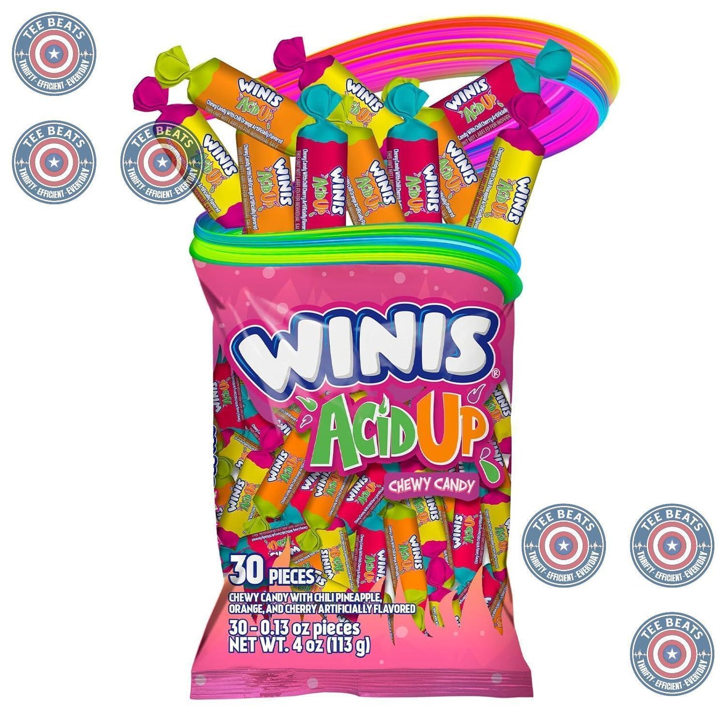 Winis_Sour_&_Spicy_Variety_Bag_Chewy_Candy_–_Taffy_Candies_30_individually_wrapped_pieces_-_Size_4_Oz_Taffy,_Gifts,_Holiday,_Parties,_Concessions,_Pantry,_Non-Melting,_Party