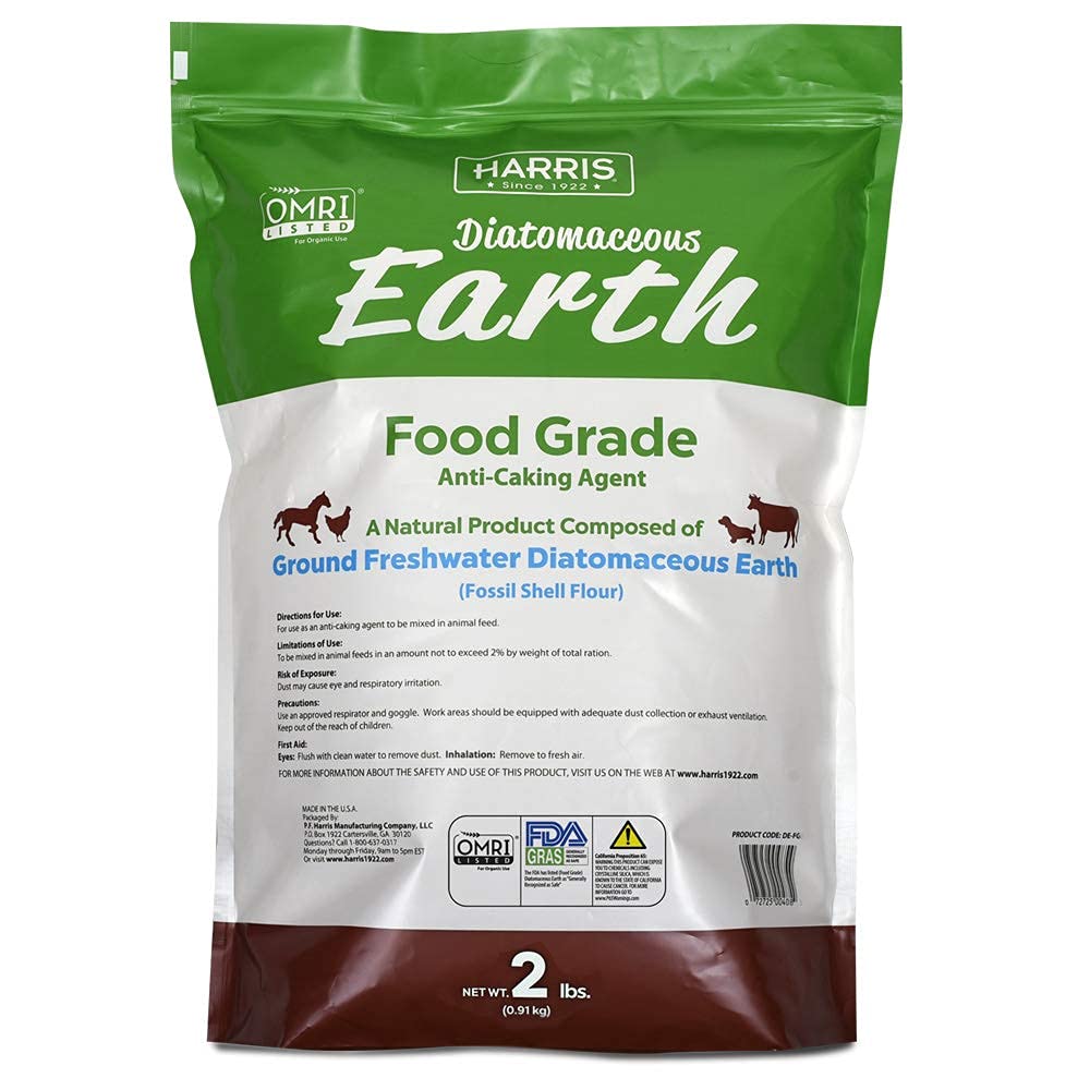 HARRIS_Diatomaceous_Earth_Food_Grade,_2lb_with_Powder_Duster_Included_in_The_Bag
