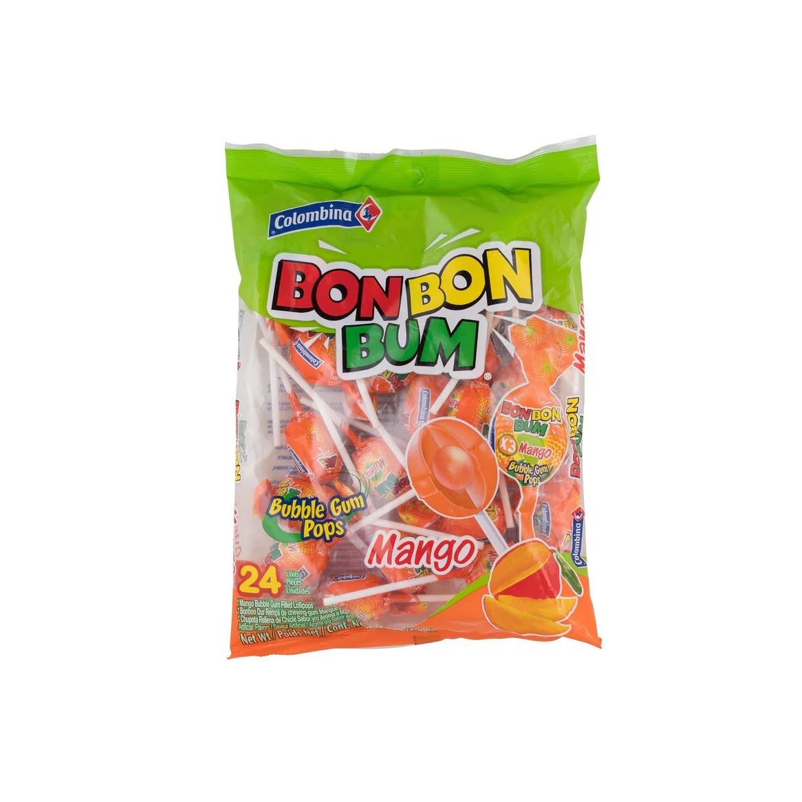 Colombina_Bon_Bon_Bum_Lollipops_w/Bubble_Gum_Center,_Mango_Flavor,_Individually_Wrapped,_Ideal_for_Party_Favors_and_Gifts,_1_Pack_(24_Count)