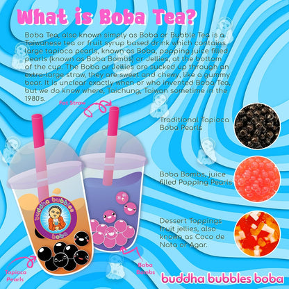 RAINBOW_BOBA_Tea_Real_Tapioca_Pearls_Ready_in_5_Minutes_by_Buddha_Bubbles_Boba_(10_Ounce)