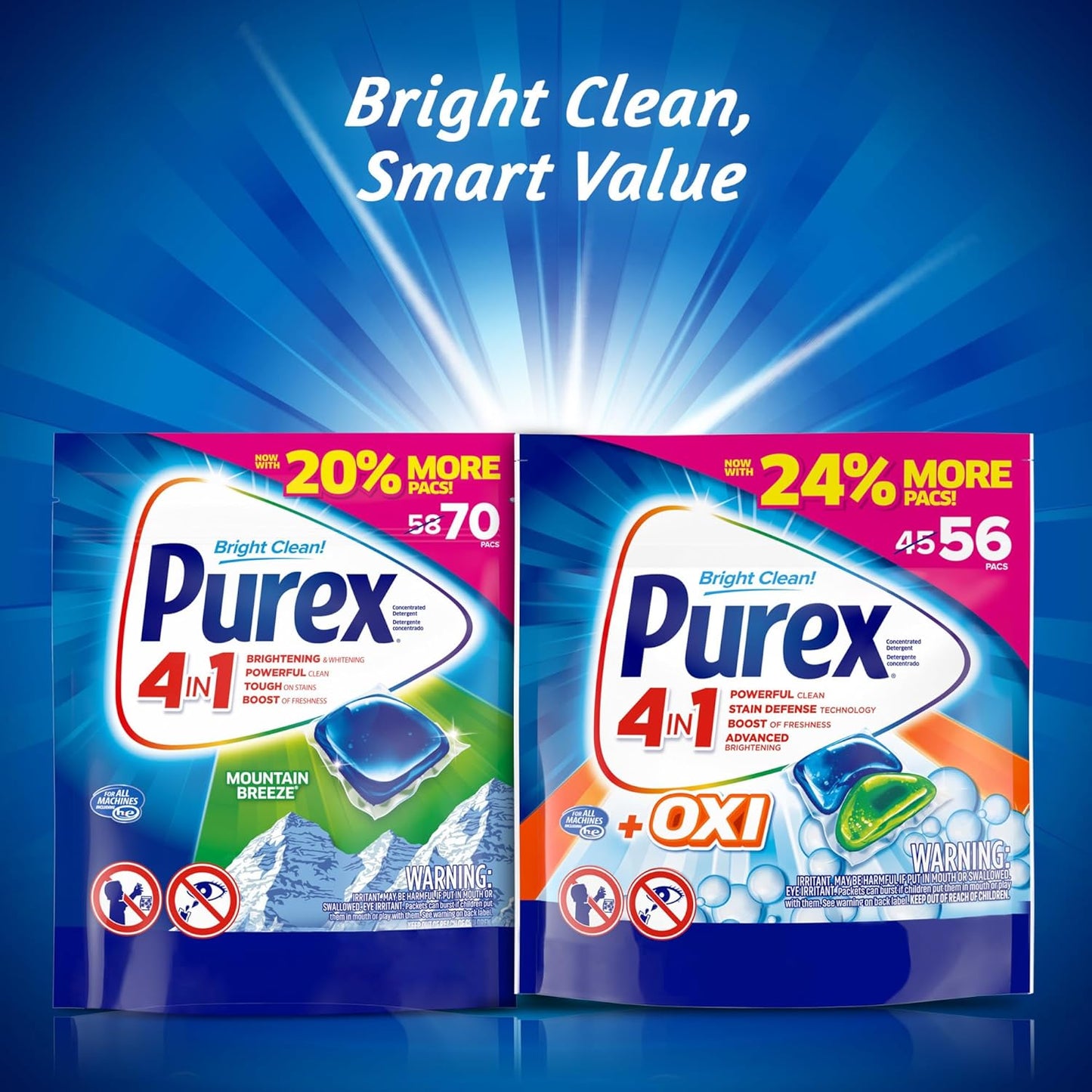 Purex_4-in-1_Laundry_Detergent_Pacs,_Mountain_Breeze,_70_Count