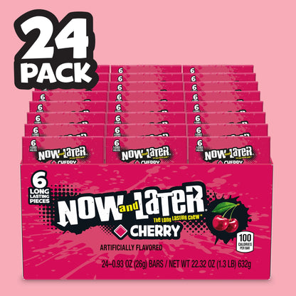 Now_&_Later_Candy,_Cherry_Flavor,_0.93_Ounce_Bars_(Pack_of_24)