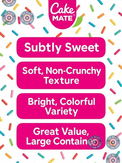 Cake_Mate_Rainbow_Sprinkles_with_resealable_lid_-_Delicious_Dessert_Sprinkles_for_Ice_Cream,_Cookies,_Baked_Goods,_Donuts_10.5_oz_Tub_(Rainbow_Jimmies)