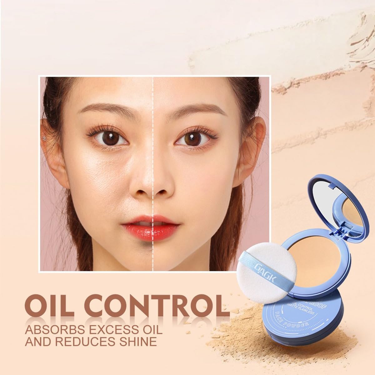 Gagk_Matte_Perfection_Pressed_Powder,_Waterproof_Face_Powder,_Summer_Oil_Control_Setting_Powder,_Lightweight_Facial_Makeup_for_Soft_Focus_Finish(#02_NATURAL_BEIGE)