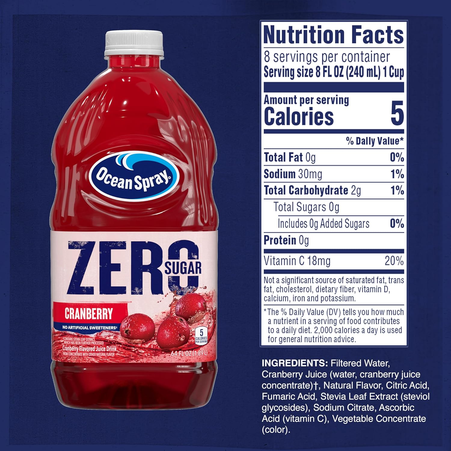 Ocean_Spray_ZERO_Sugar_Fruit_Juice_Drink,_Drink_Sweetened_with_Stevia,_64_Fl_Oz_Bottle_Beverage_Vegetable