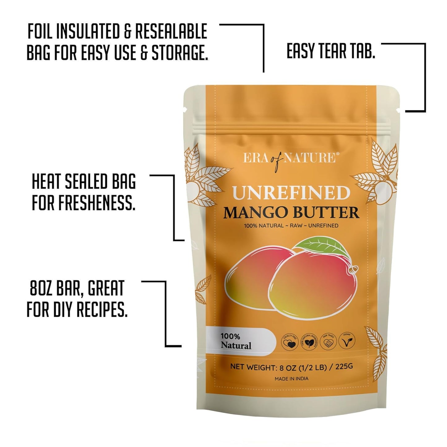 Organic_Unrefined_Raw_MANGO_BUTTER_BLOCK_Bulk,_Skin_Moisturizing,_Use_Alone_or_in_DIY_Body_Butters,_Soaps,_Lotions_and_lip_balm_-_8oz_Skincare_Moisturizers_Skin_Repair_Comfort
