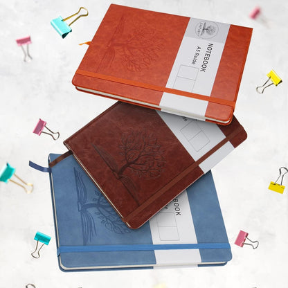 A5_Journal_Notebook,_Leather_Ruled_Notebooks_160_Pages_Diary_100gsm_Thick_Paper_Writing_Hardcover_Notebook_with_Pocket_for_Work_Men_Woman_8.4_x_5.7_in