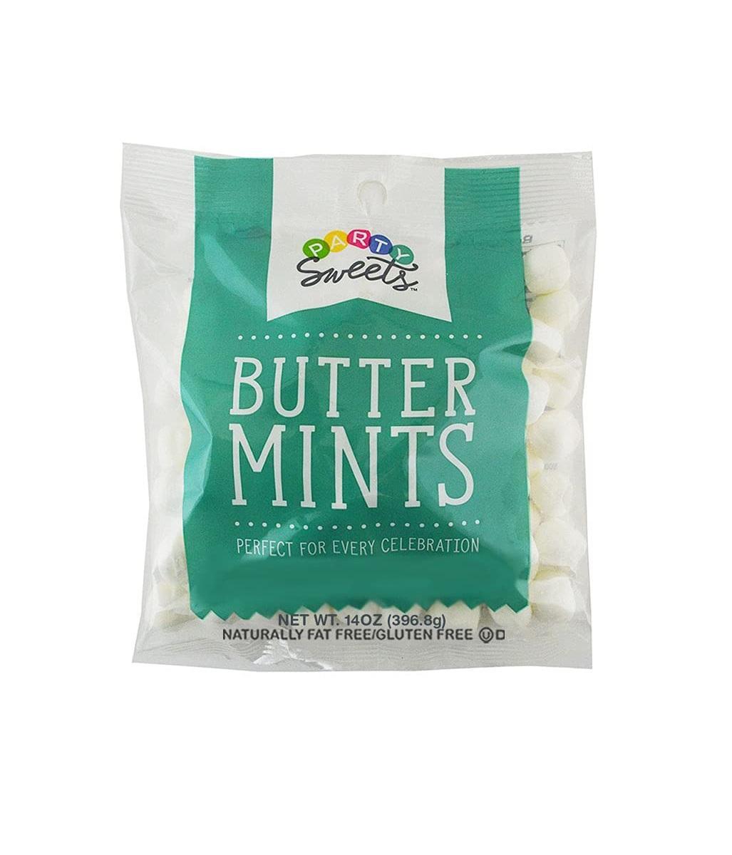 Party_Sweets_White_Buttermints,_14_Ounce,_Appx._100_pieces_from_Hospitality_Mints