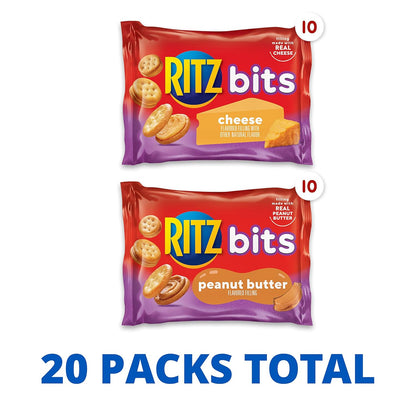 RITZ_Bits_Cheese_and_RITZ_Bits_Peanut_Butter_Cracker_Sandwiches_Variety_Pack,_20_Snack_Packs_with_Assorted_Flavors_and_Variety