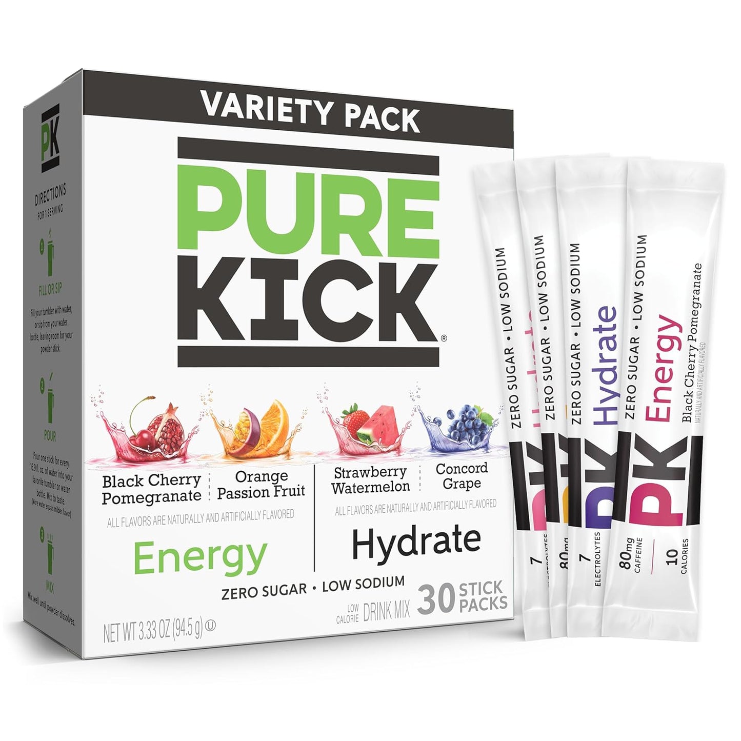 PURE_KICK_Energy_and_Hydrate_Singles_To_Go_Drink_Mix_Variety_Pack,_Black_cherry_Pomegranate,_Orange_Passion_Fruit