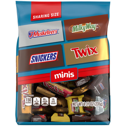 SNICKERS,_TWIX,_MILKY_WAY_&_3_MUSKETEERS_Minis_Milk_Chocolate_Candy_Bars_Variety_Pack,_Sharing_Size,_8.31_Oz_Bag